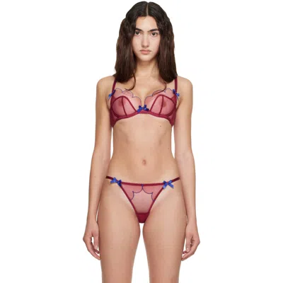 Agent Provocateur Pink Lorna Plunge Underwired Bra In Brown