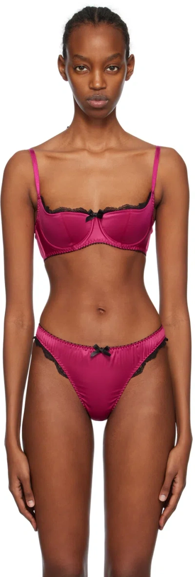 Agent Provocateur Pink Sloane Bra In 671001 Fuchsia/black