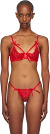 Agent Provocateur Red Cendrillon Bra In 600000 Red