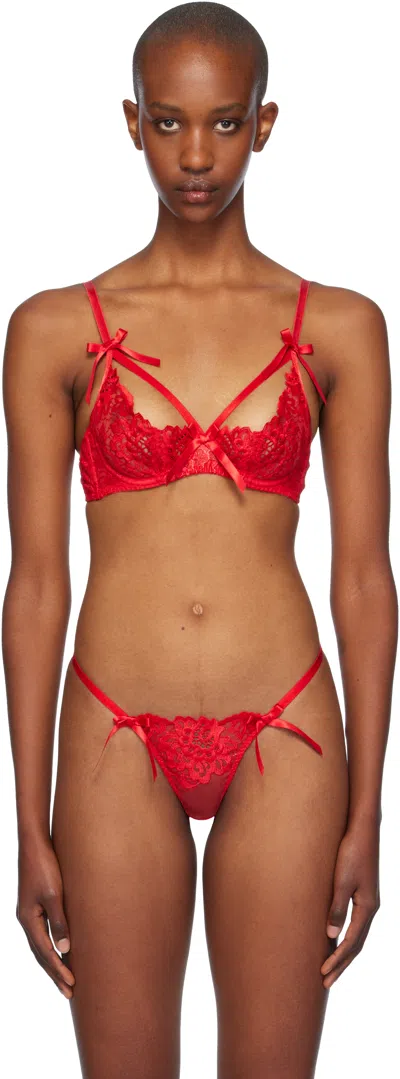 Agent Provocateur Red Cendrillon Bra In 600000 Red