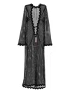 Agent Provocateur Rosana Scallop-trim Mesh Cover-up In Black