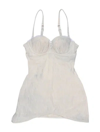 Pre-owned Agent Provocateur Scalloped Accent Nightgown In Neutral