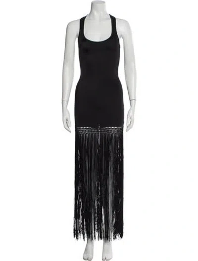 Pre-owned Agent Provocateur Scoop Neck Mini Dress In Black