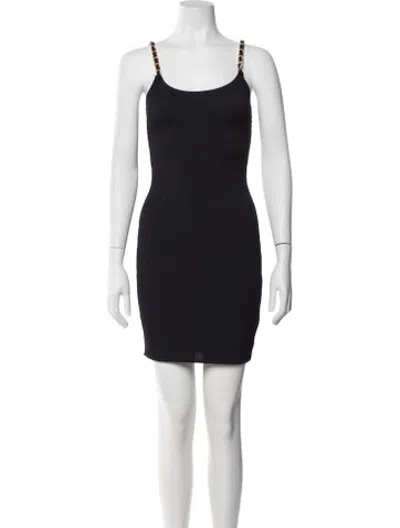 Pre-owned Agent Provocateur Scoop Neck Mini Dress In Black