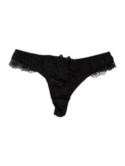 Pre-owned Agent Provocateur Silk Lace Pattern Lounge Set W/ Tags In Black