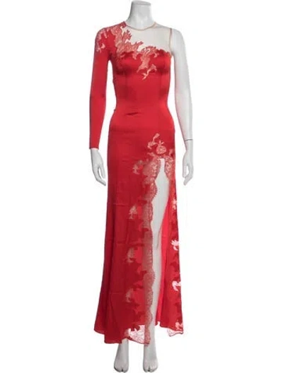 Pre-owned Agent Provocateur Silk Long Dress In Red