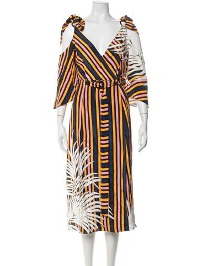 Pre-owned Agent Provocateur Silk Midi Length Dress W/ Tags In Black