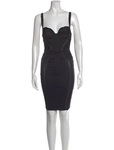 Pre-owned Agent Provocateur Silk Mini Dress In Black