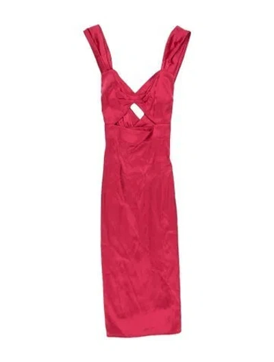 Pre-owned Agent Provocateur Silk Mini Dress In Pink