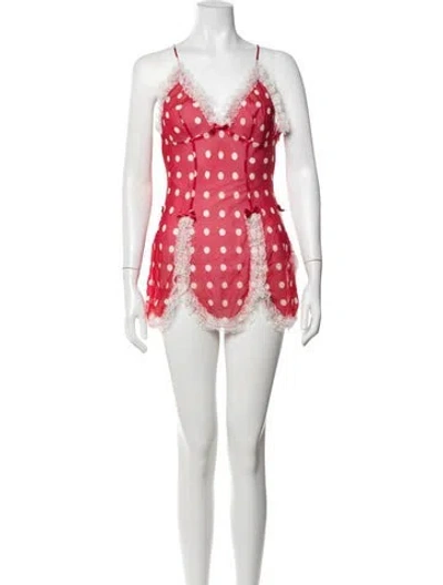 Pre-owned Agent Provocateur Silk Mini Dress In Red