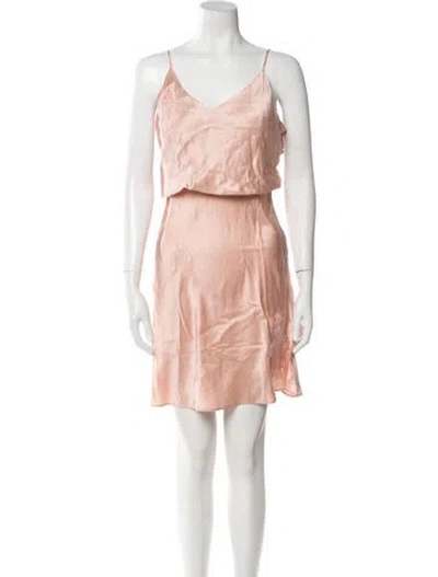 Pre-owned Agent Provocateur Silk Mini Dress W/ Tags In Pink