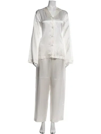 Pre-owned Agent Provocateur Silk Pajamas W/ Tags In Neutrals