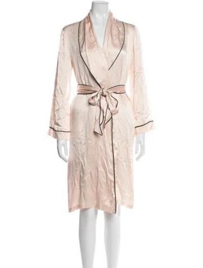 Pre-owned Agent Provocateur Silk Robe In Pink