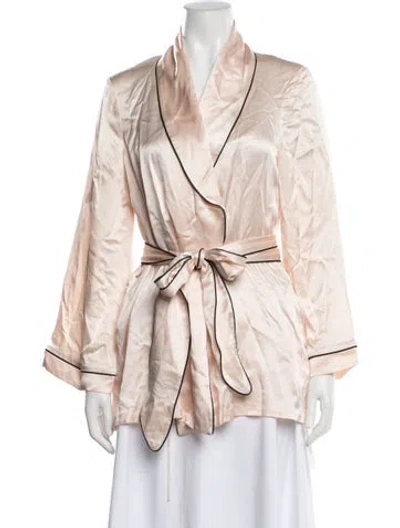 Pre-owned Agent Provocateur Silk Robe W/ Tags In Pink
