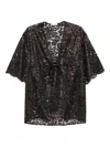 Agent Provocateur Trixa Metallic-lace Top In Multi