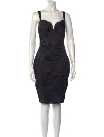 Pre-owned Agent Provocateur V-neck Mini Dress In Black