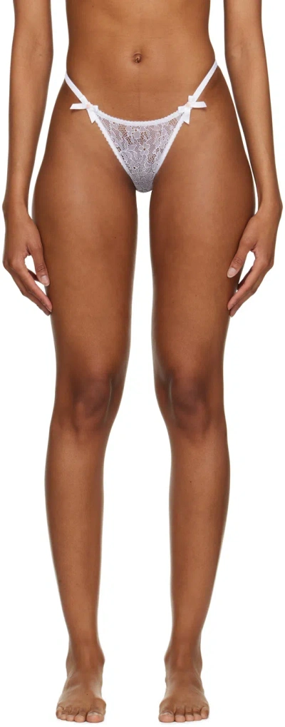 Agent Provocateur White Lorna Thong In 100000 White