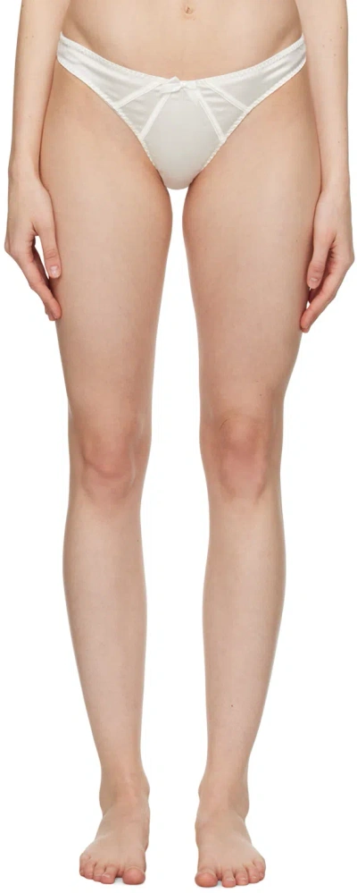 Agent Provocateur White Mercy Thong In 100000 Ivory