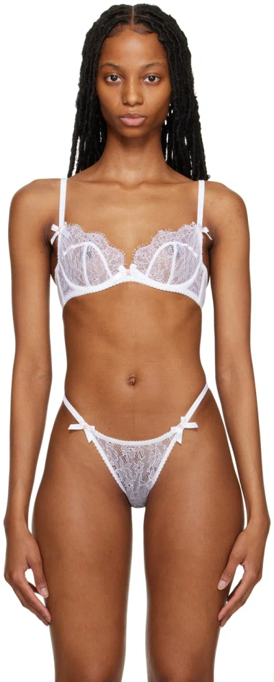 Agent Provocateur Womens White Lorna Lace Underwire Bra In 100000 White