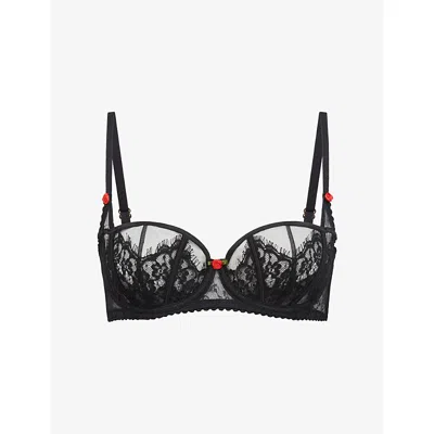 Agent Provocateur Womens Black Clarissa Underwired Lace Bra