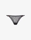 Agent Provocateur Lorna Low-rise Lace Briefs In Black