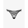 Agent Provocateur Womens Black Nicki G-string Mesh Thong In Black