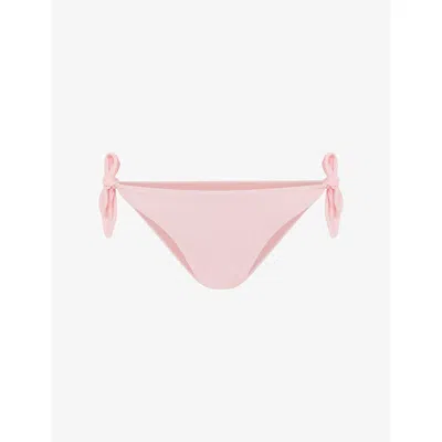Agent Provocateur Womens Baby Pink Arielle Tie-side Bikini Bottoms Xl