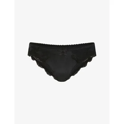 Agent Provocateur Womens Black Molly Satin Full Brief Xxl