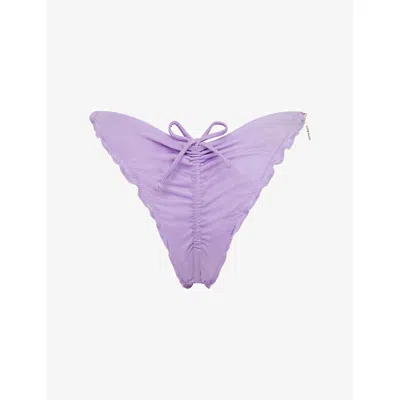 Agent Provocateur Womens Lilac Berry Star-charm Bikini Bottoms In Purple