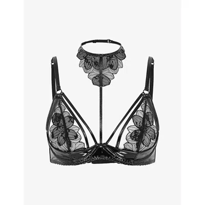 Agent Provocateur Womens Black Litzia Underwired Lace Bra