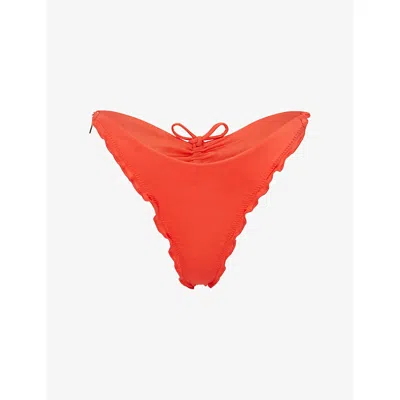 Agent Provocateur Womens Orange Berry Star-charm Bikini Bottoms