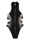 Agent Provocateur Black One-piece Swimsuit With Strappy Cutouts In Black