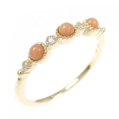 Pre-owned Agete Yellow Gold (10k) Band Ring ()