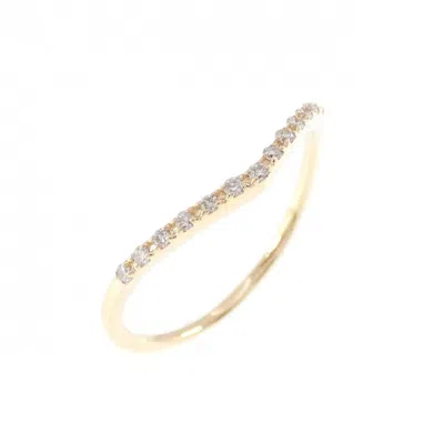 Pre-owned Agete Yellow Gold (18k) Band Ring ()