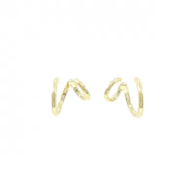 Pre-owned Agete Yellow Gold (18k) Stud Earrings () In Multi