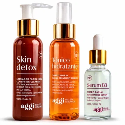 Aggi Beauty The Clear Balance Ritual Set. 3-step Routine For Oily & Combination Skin In Transparent