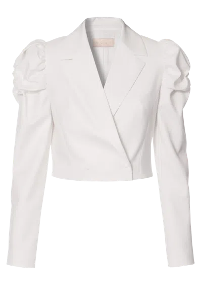 Aggi Blazer Naya Aesthetic White