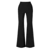 Aggi By Halewski Women's Black Leontine Moonless Night Flared Trousers - Long In Black
