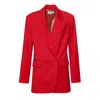 Aggi By Halewski Women's Blair Red Oversized Blazer In Red