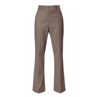 Aggi By Halewski Women's Camilla Brown Melange Trousers - Long