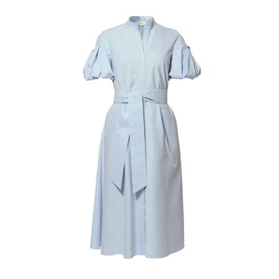 Aggi By Halewski Women's Emily Light Blue Midi Dress