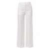 Aggi By Halewski Women's Franzi Off White Wide Suit Trousers In White