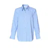 Aggi By Halewski Women's Irma Light Blue Oversized Shirt With Jest In Blue