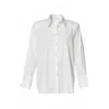 Aggi By Halewski Women's Irma White Long Sleeve Shirt In White