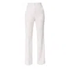 Aggi By Halewski Women's Kyle Off White High Waisted Trousers - Long In White