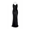 Aggi By Halewski Women's Melanie Black Maxi Slip Dress In Black