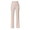 Aggi By Halewski Women's Neutrals Kyle Pearl Ivory High Waisted Trousers - Long In White