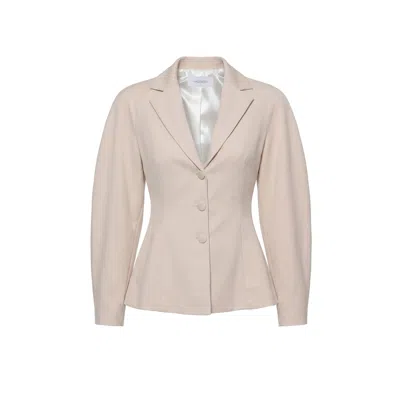 Aggi By Halewski Women's Neutrals Rovena Sheer Dew Blazer