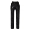Aggi By Halewski Women's Luca Obsidian Black Sequin Pants In Black