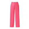 Aggi By Halewski Women's Omena Barbie Pink Long Wide Trousers With Slits